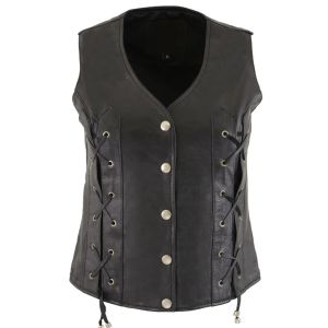 Women Leather Vest
