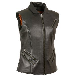 Women Leather Vest
